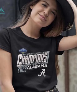 Awesome Alabama Crimson Tide Script A 2023 Sec Basketball Tournament Champions Locker Room T shirt