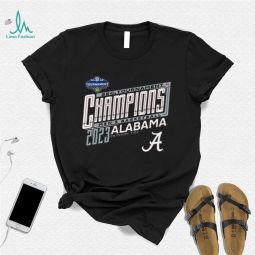 Awesome Alabama Crimson Tide Script A 2023 Sec Basketball Tournament Champions Locker Room T shirt