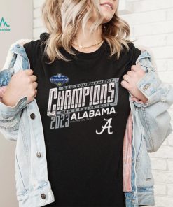 Awesome Alabama Crimson Tide Script A 2023 Sec Basketball Tournament Champions Locker Room T shirt