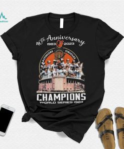 Baltimore Orioles 40th Anniversary 1983 2023 Champions World Series 1983 Signatures shirt