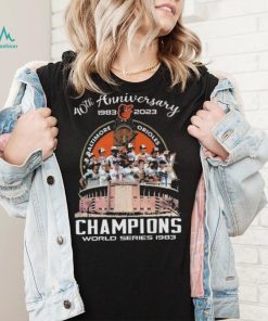 Baltimore Orioles 40th Anniversary 1983 2023 Champions World Series 1983 Signatures shirt