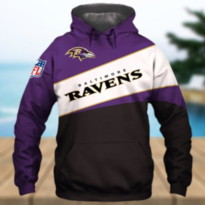 Baltimore Ravens Hoodie 3D Pullover new season