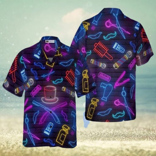 Barber Neon Hawaiian Shirt