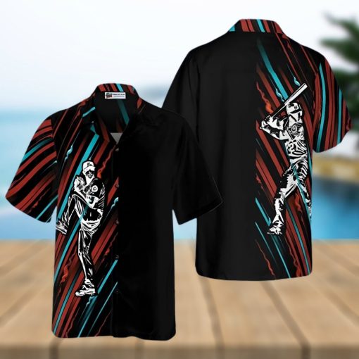 Baseball Black And Color Hawaiian Shirt