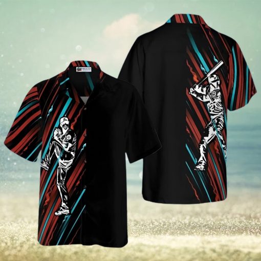 Baseball Black And Color Hawaiian Shirt