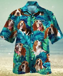 Basset Hound Dog Hawaiian Shirt