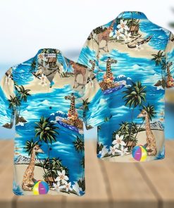 Beach Hawaii Giraffe Hawaiian Shirt