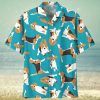 The best selling  Bright Blue Leopard Print Toy Story Ken Inspired All Over Print Hawaiian Shirt