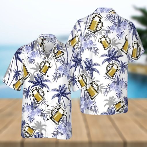 Beer Coconut Tree Hawaiian Shirt