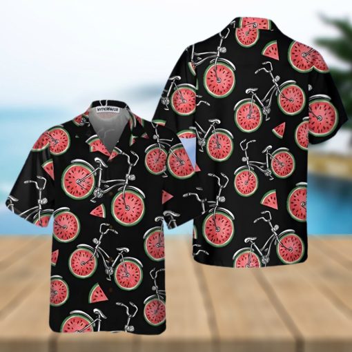 Bicycles With Watermelon Wheels Hawaiian Shirt