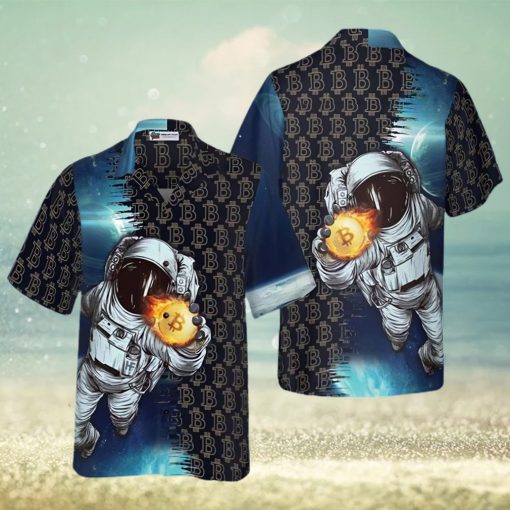 Bitcoin To The Moon Hawaiian Shirt