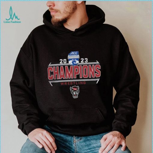 Blue 84 NC State Wolfpack 2023 ACC Wrestling Tournament Champions T hoodie shirt