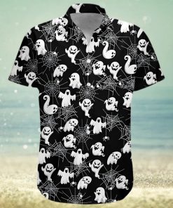 Boo Halloween Spiderweb Happy Halloween Hawaiian Shirt