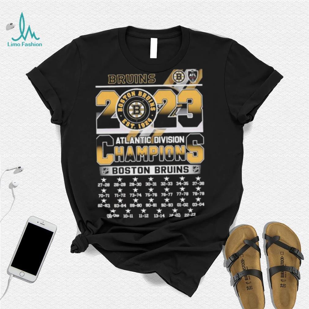 Boston Bruins 2023 Atlantic Division Champions 1928 2023 Shirt
