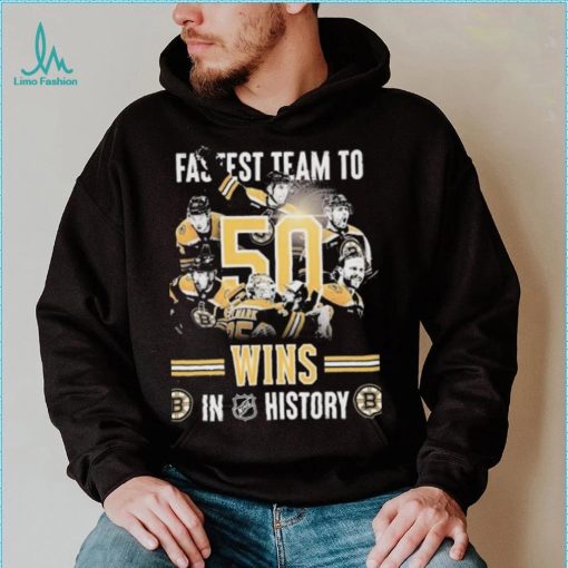 Boston Bruins Fastest Team To 50 Wins In NHL History Shirt