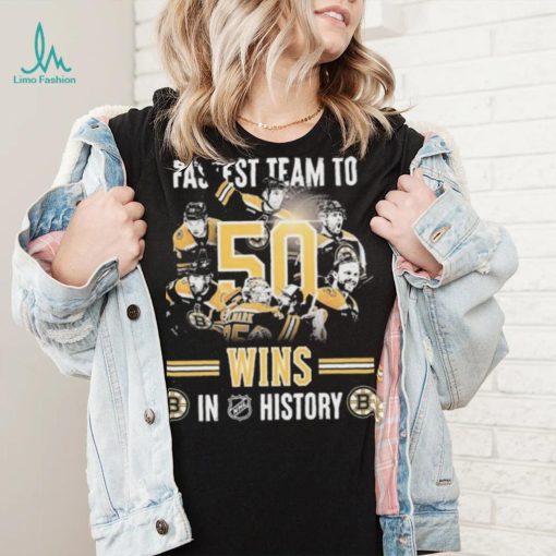 Boston Bruins Fastest Team To 50 Wins In NHL History Shirt