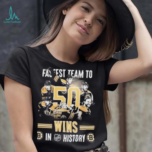 Boston Bruins Fastest Team To 50 Wins In NHL History Shirt