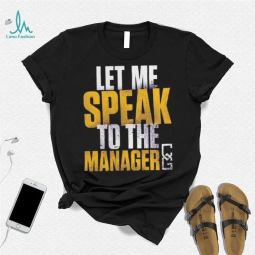 Branded Purple Chelsea Green Let Me Speak To The Manager Shirt