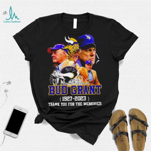 Bud Grant 1927 – 2023 thank you for the memories signature Remember t shirt