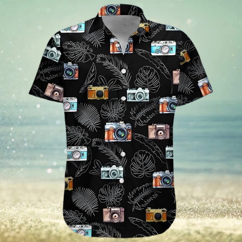 Camera 3d all over printed trending hawaiian shirt