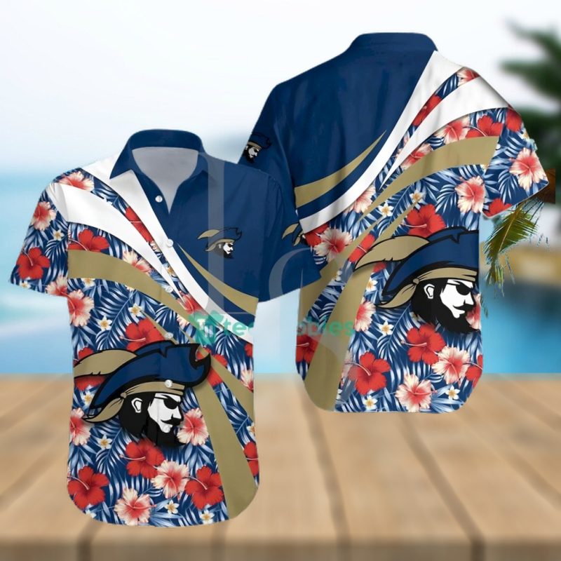 Charleston Southern Buccaneers NCAA Hibiscus Tropical Flower Hawaiian Shirt