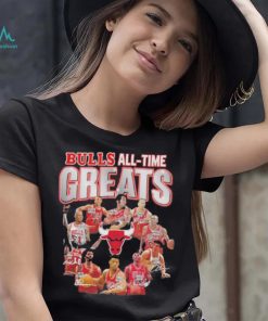 Chicago Bulls all time greats legends signatures shirt