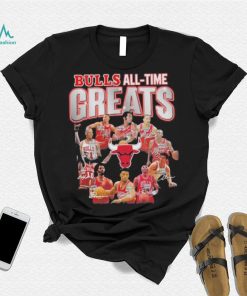 Chicago Bulls all time greats legends signatures shirt