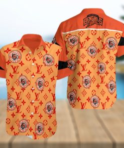 Cincinnati Bengals And LV Pattern Summer Hawaiian Beach Shirt