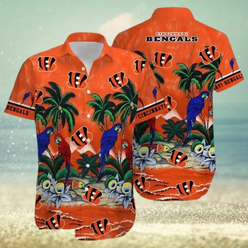 Cincinnati Bengals Football Aloha Beach Hawaiian Shirt