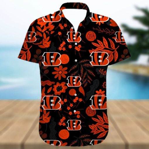 Cincinnati Bengals Football Aloha Hawaiian Shirt