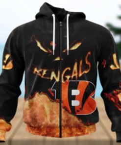 Cincinnati Bengals Hoodie 3D devil eyes gift for fans