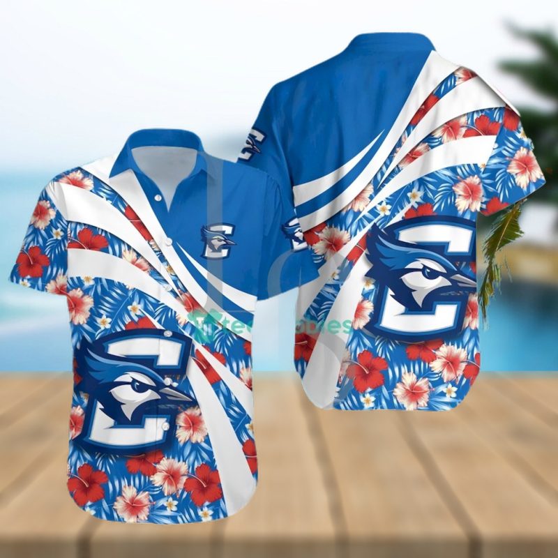Creighton Bluejays NCAA Hibiscus Tropical Flower Hawaiian Shirt