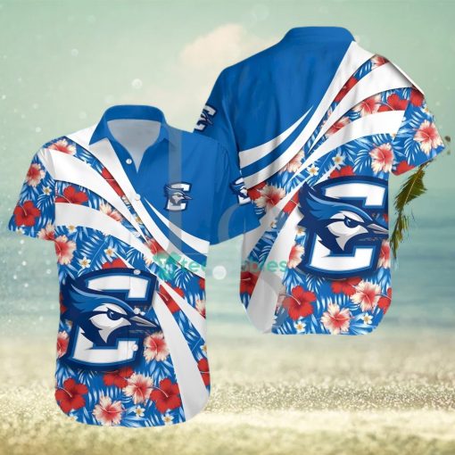 Creighton Bluejays NCAA Hibiscus Tropical Flower Hawaiian Shirt