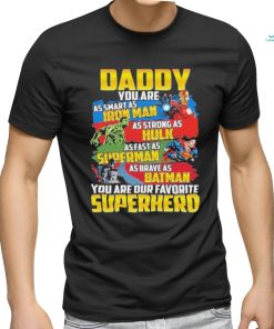Daddy Superhero Dad Ironman Marvel Father’s Day T Shirt