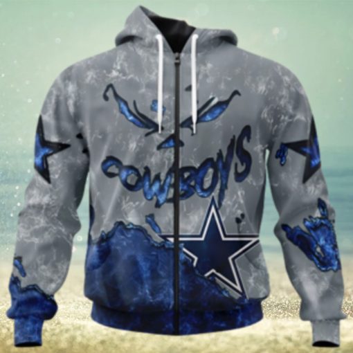Dallas Cowboys Hoodie 3D devil eyes gift for fans
