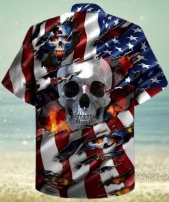 Died For My Country Skull Hawaiian Shirt Unisex Adult