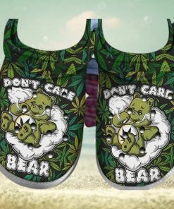 DonT Care Bear Weed Cannabis Rubber Comfy Footwear Personalized Clogs
