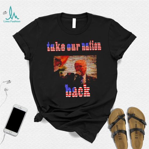 Donald Trump take our nation back American flag shirt