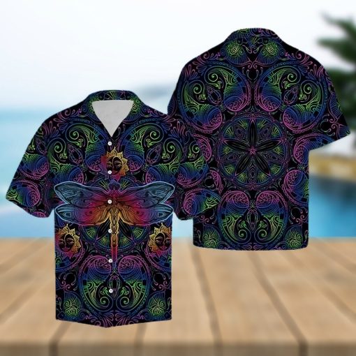 Dragonfly Dark Type Hawaiian Summer Beach Shirt