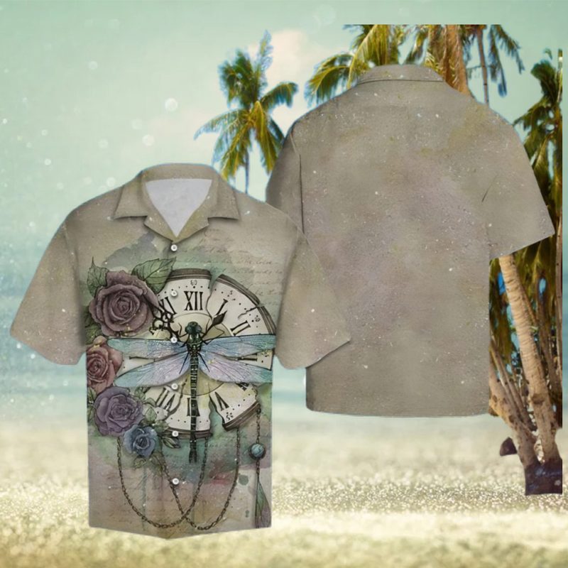 Dragonfly Time Hawaiian Summer Beach Shirt