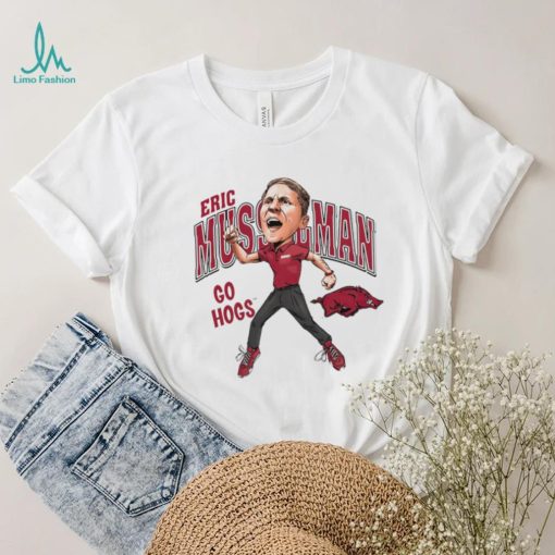 Eric Musselman coach of Arkansas Razorbacks go Hogs cartoon shirt