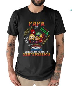 Father’s Day Papa You Are My Favorite Superhero T Shirt Vintage