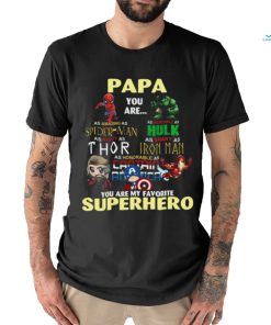 Father’s Day T Shirt Papa You Are My Favorite Superhero