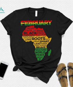 February Africa Black History Month T Shirt