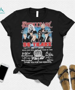 Fleetwood Mac 56 Years 1967 2023 thank you for the memories signatures shirt