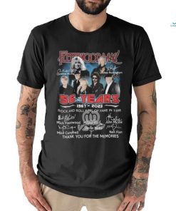 Fleetwood Mac 56 years 1967 2023 thank you for the memories signatures Fleetwood Mac shirt