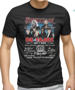 Fleetwood Mac 56 years 1967 2023 thank you for the memories signatures Fleetwood Mac shirt