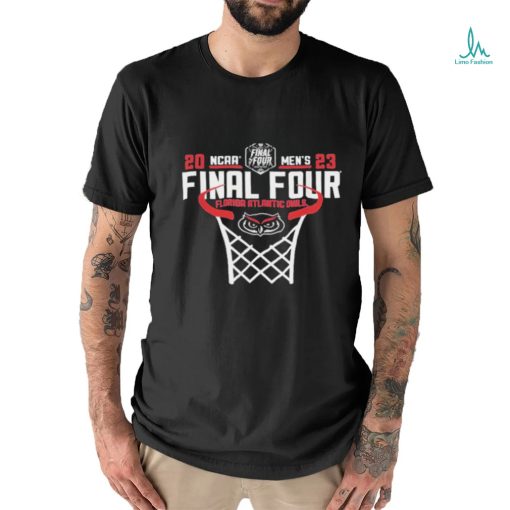 Florida Atlantic Owls Final Four Basketball Net Navy 2023 Shirt