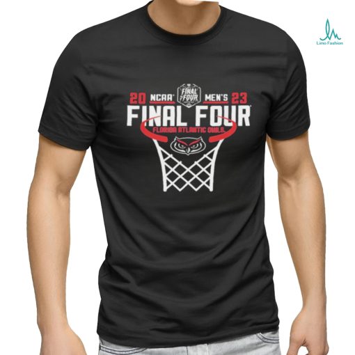 Florida Atlantic Owls Final Four Basketball Net Navy 2023 Shirt