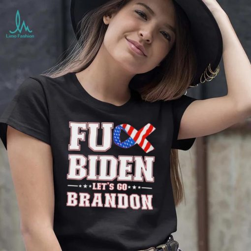Fuck Biden Cancer American Flag Let’s Go Brandon T Shirt
